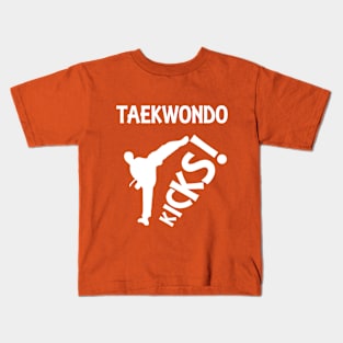 Taekwondo Fans Martial Arts Kicks Kids T-Shirt